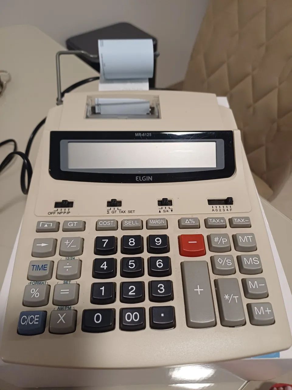 Calculadora eletrônica com impressora - Foto 3