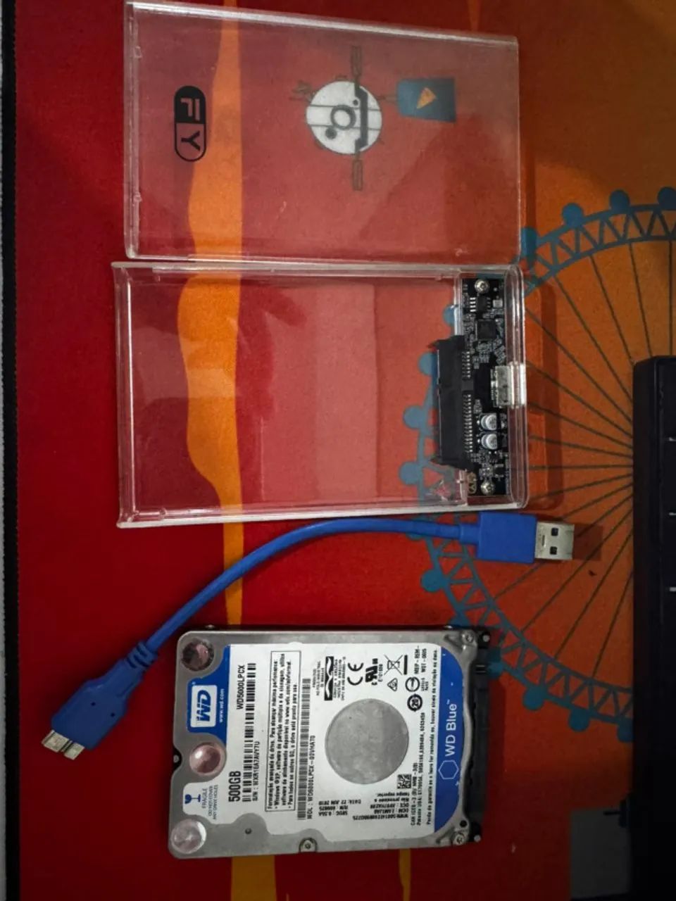 HD Notebook WD Blue 500GB + Case USB 3.0 - Foto 2