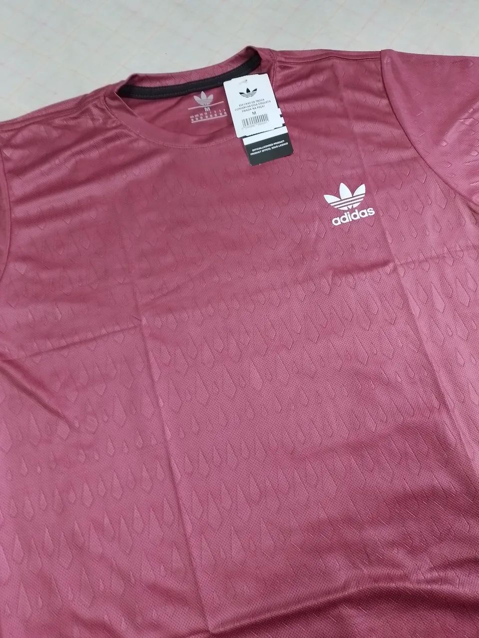 Camisa Dry Fit Adidas Rosa - Foto 2
