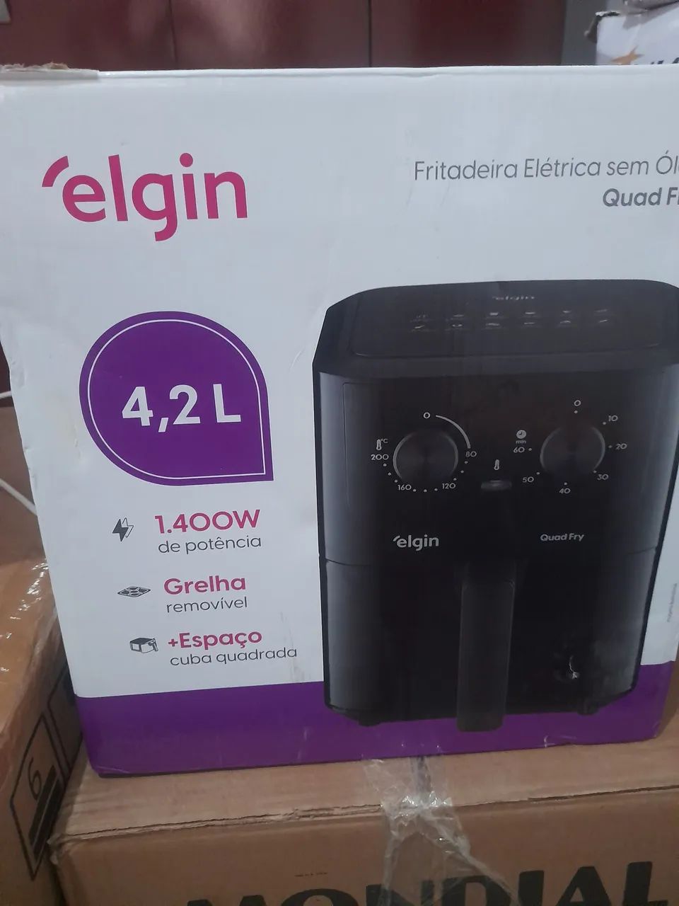 Fritadeira eletrica Elgin 4,2L 1.400W 127V - Foto 2
