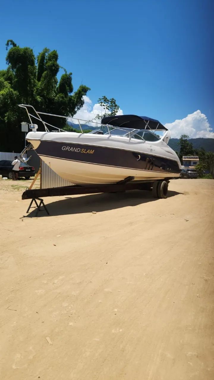 Lancha Phantom 290 casco 2007 motor Mercuiser 6.2 350 HP 1150h - Foto 4