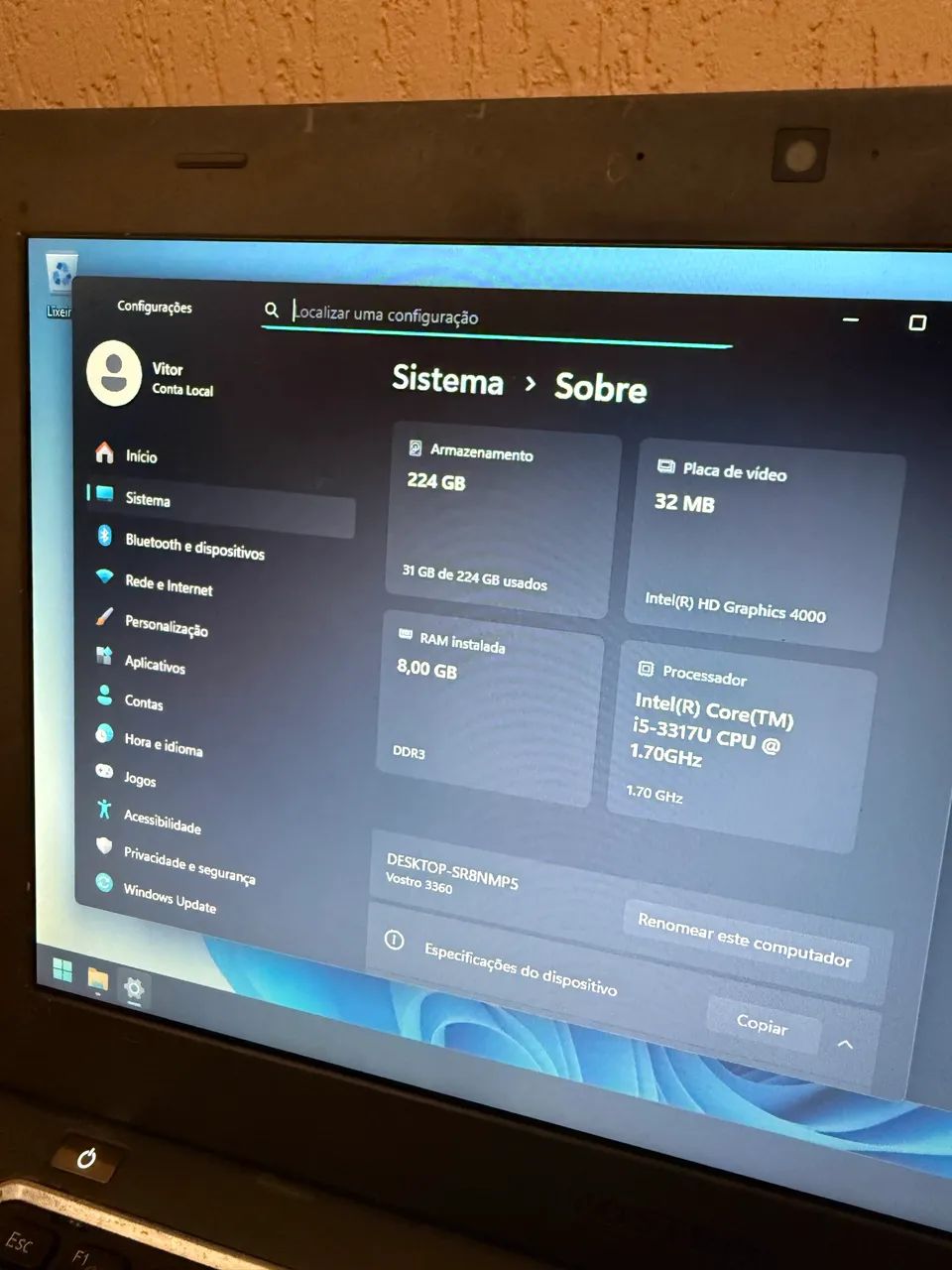 Notebook Dell Vostro 3360 - Foto 4
