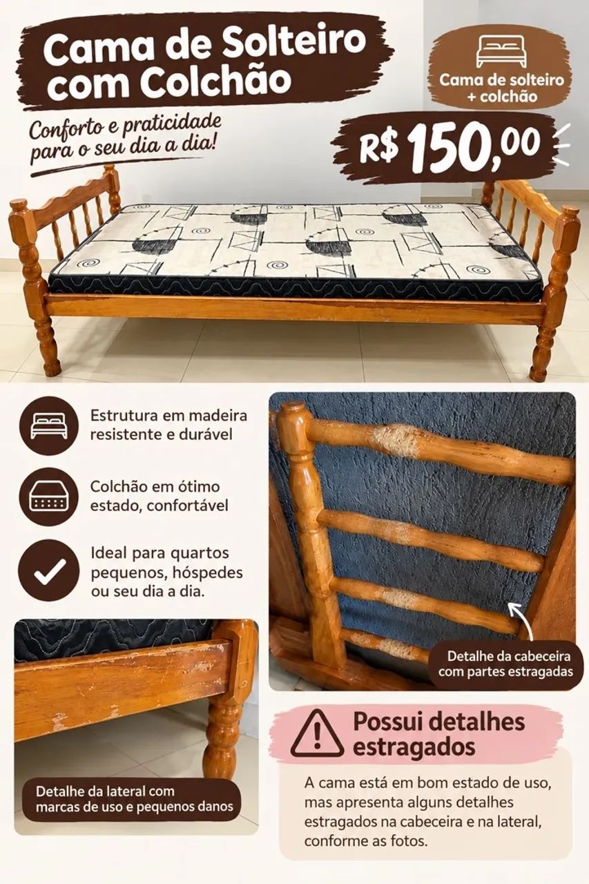 Cama de solteiro