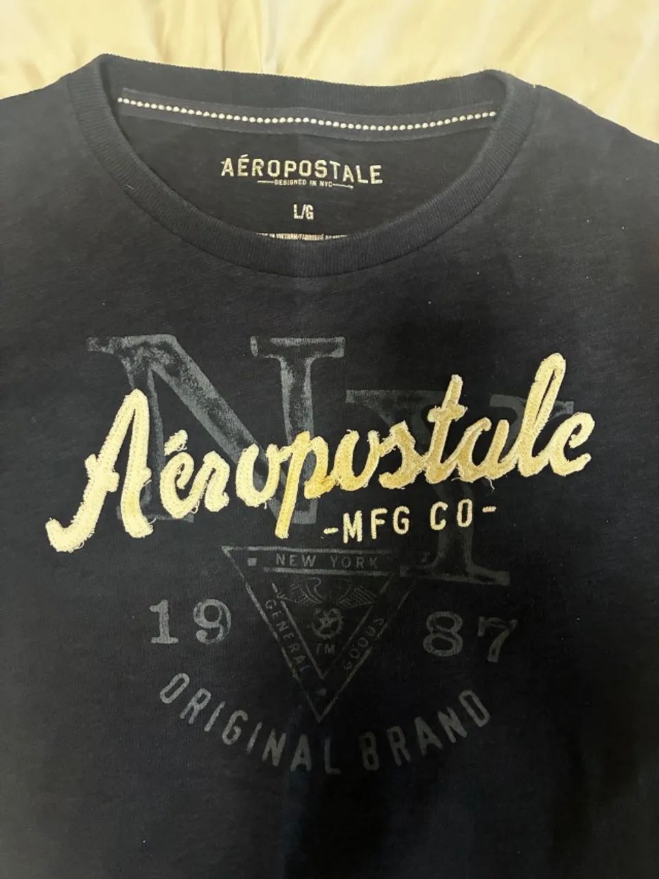 camisa aeropostale azul marinho - Foto 4