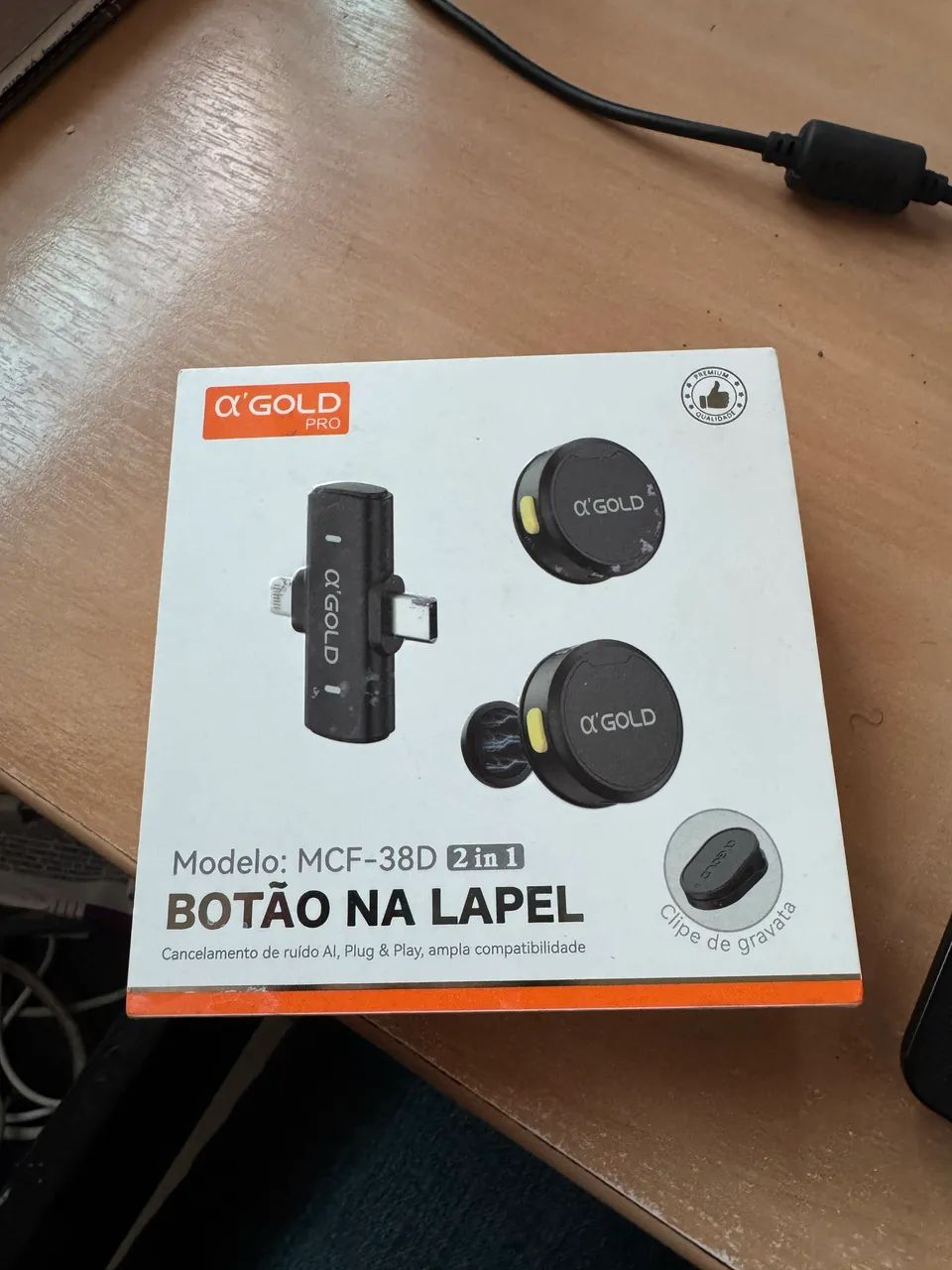 Microfone de Lapela Gold Pro  - Foto 3
