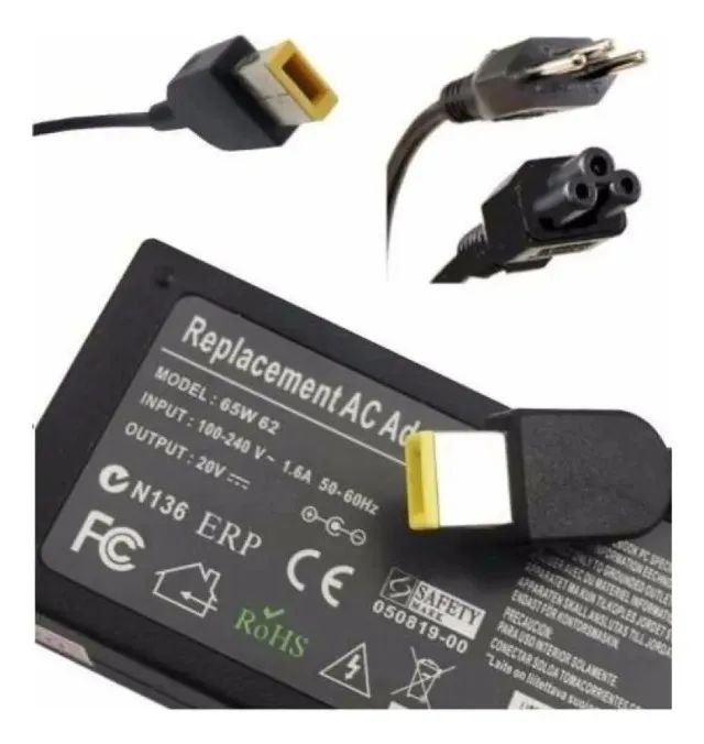 Fonte Carregador Compatível COm Notebook Lenovo 20v 4.5a 65w - Usb - Entregamos - Foto 3