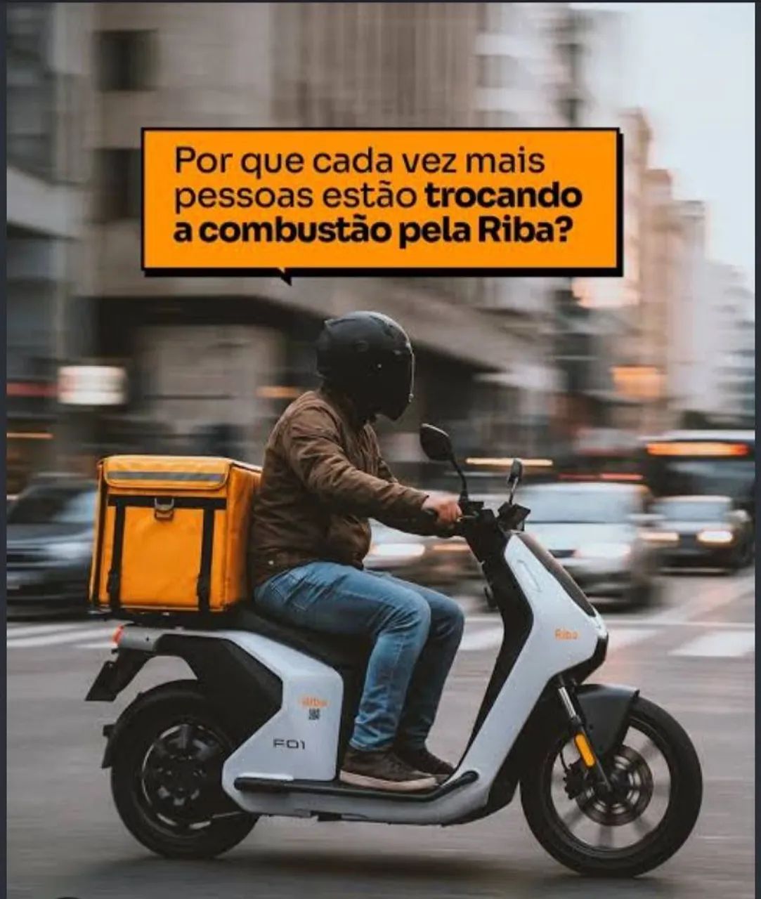 Entregador motociclista 