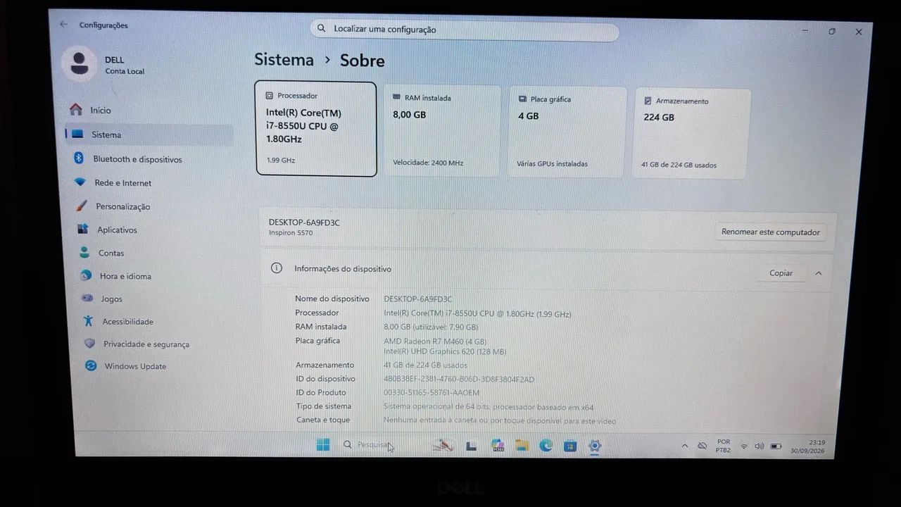 Notebook Dell i7  - Foto 3