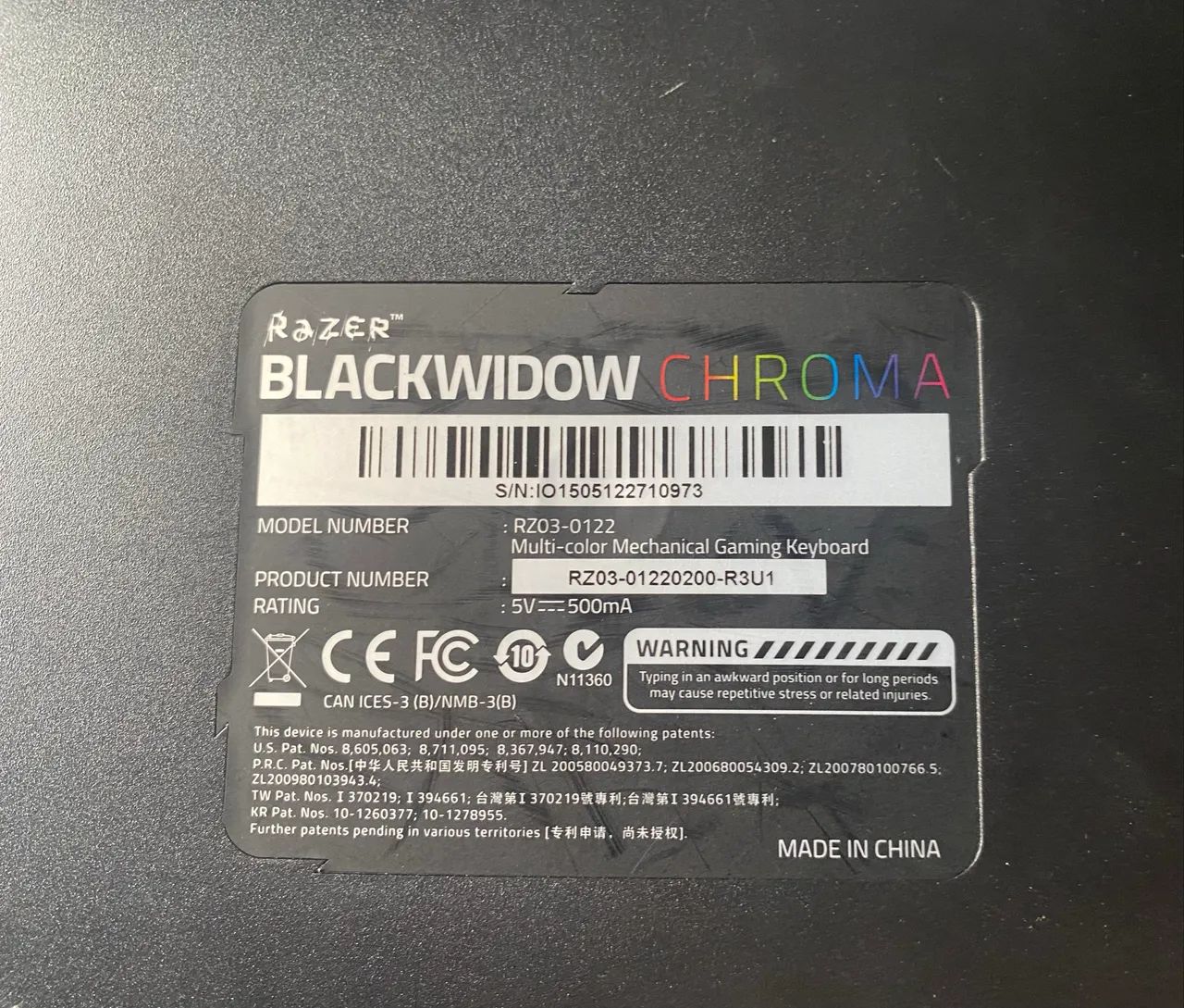 Teclado Mecânico Razer BlackWidow Chorma - Foto 3