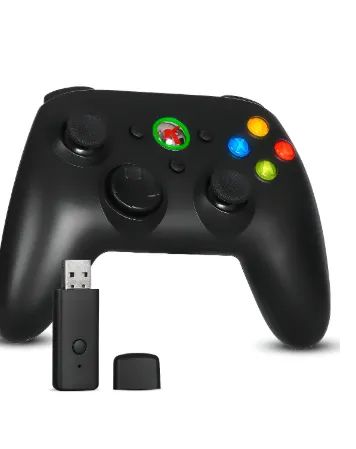 Controle Sem Fio Recarregável Vibração Xbox 360 E Computador