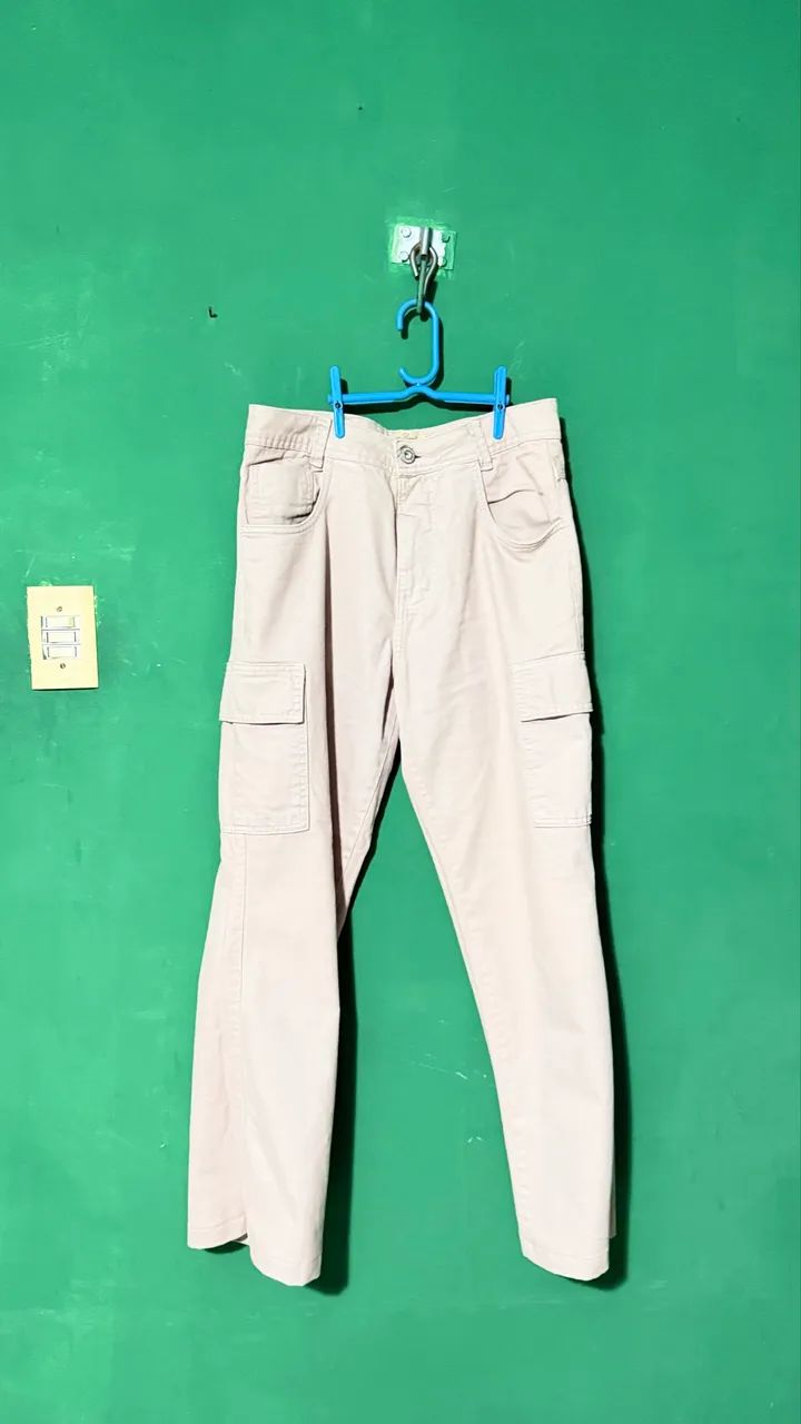 Calça Cargo BRIM - Tamanho 42 - BEGE - Foto 5