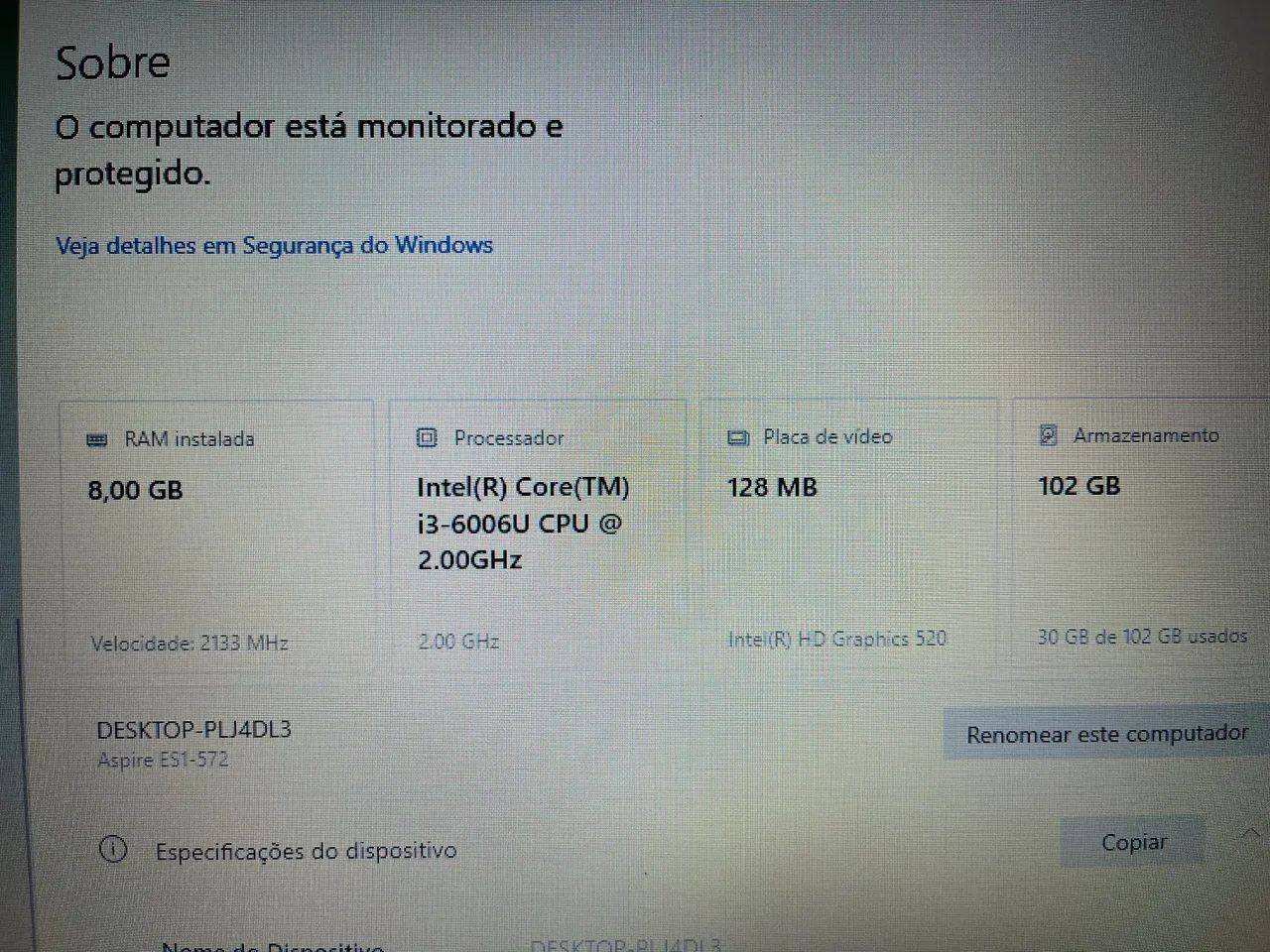 Notebook Acer I3 6 geração - Foto 5