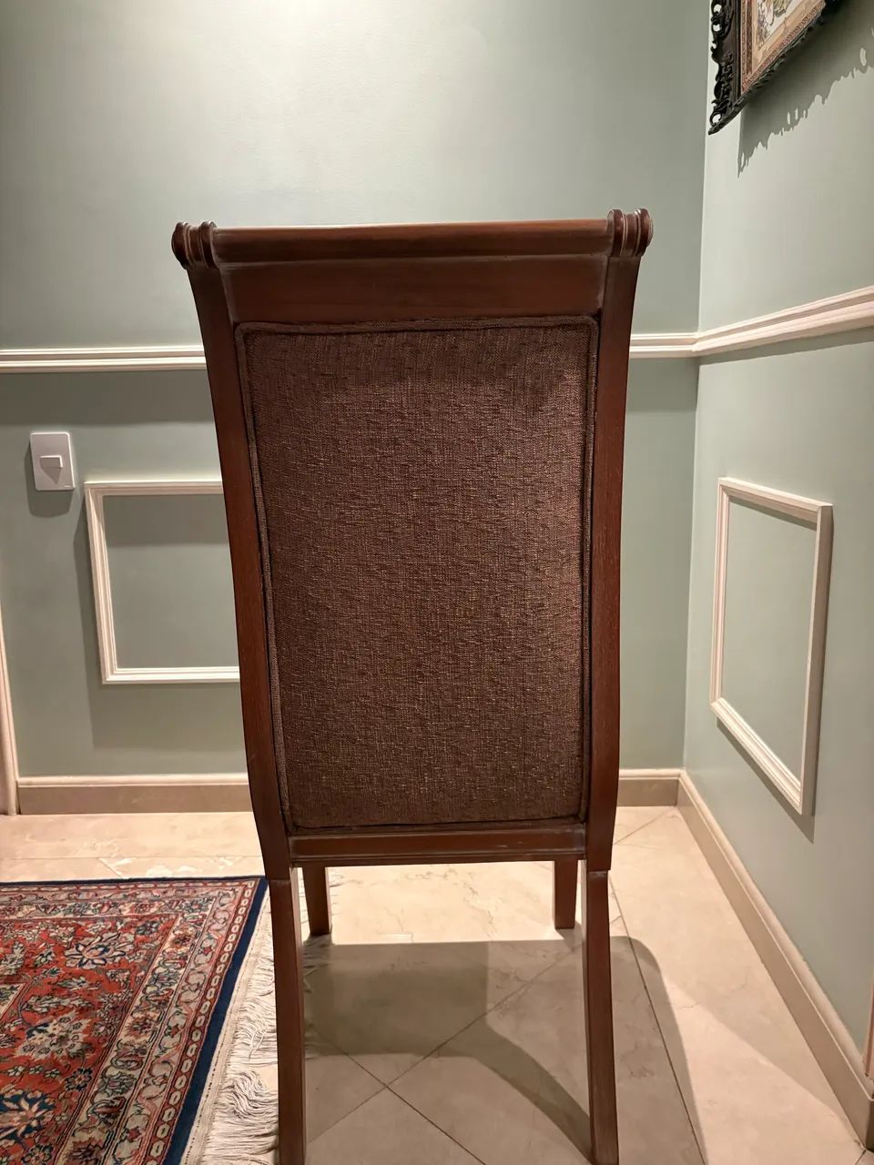 Vendo Conjunto de cadeiras mesa de jantar. 2 com apoio e 6 sem.  - Foto 5