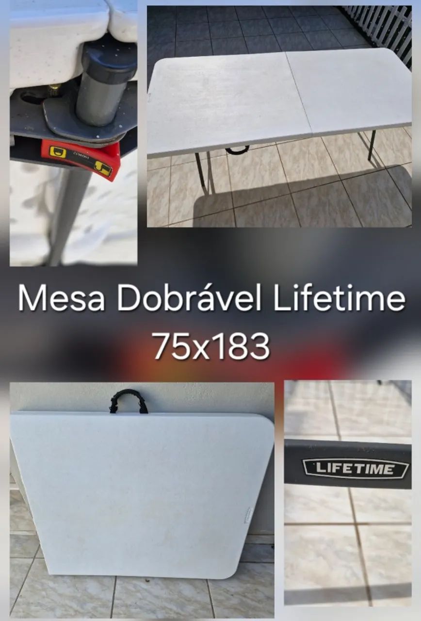Mesa Dobrável Lifetime