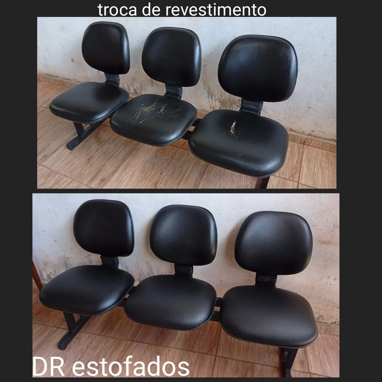 Reformas de cadeiras de escritório, cadeiras de cozinha, poltronas.  - Foto 2