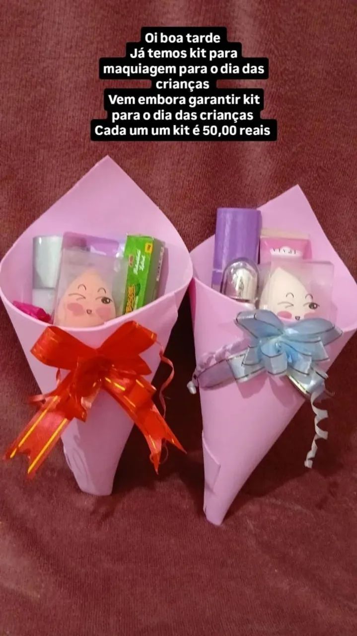 Kit de maquiagem infantil 