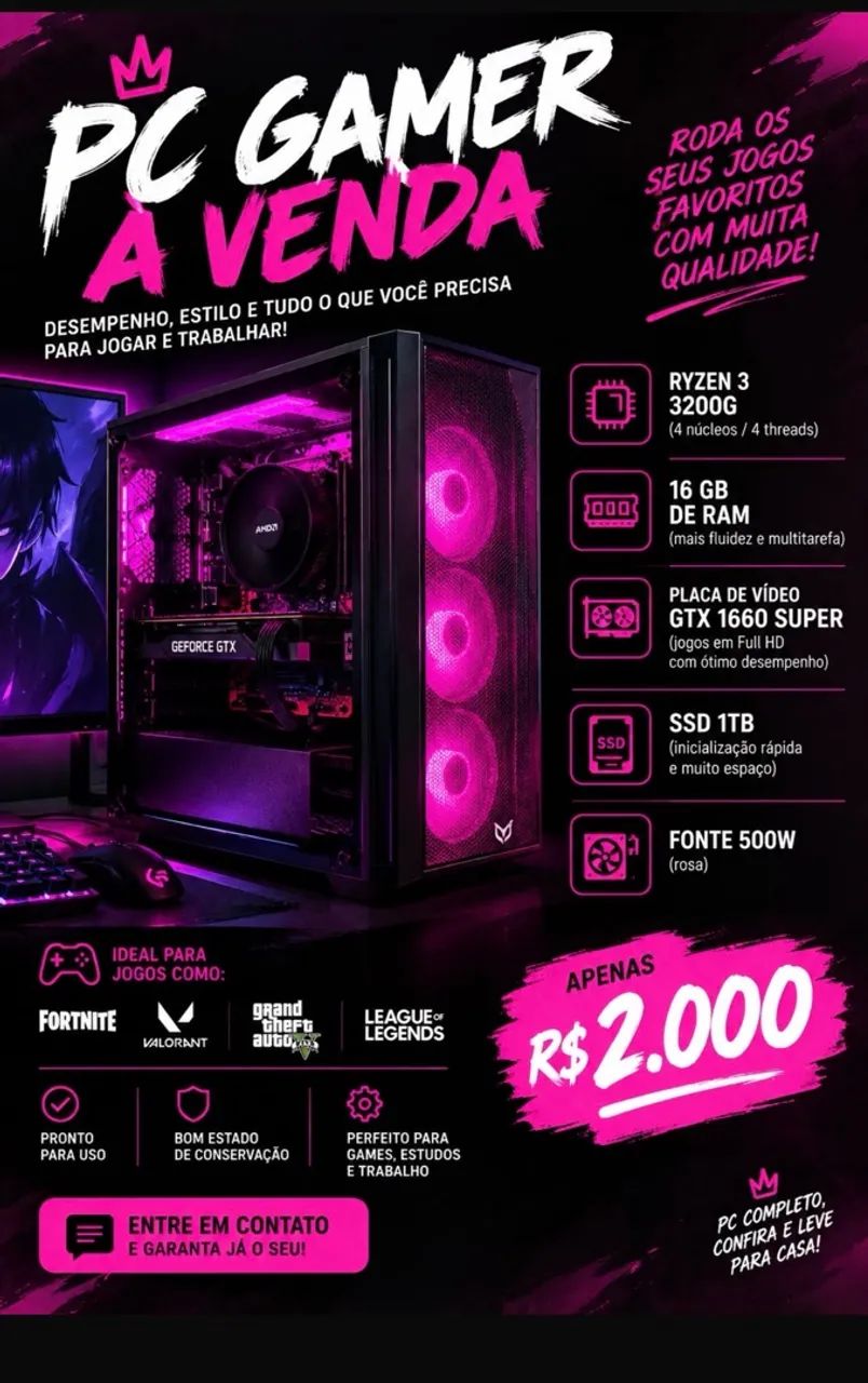 Vendo Pc gamer, excelente estado 