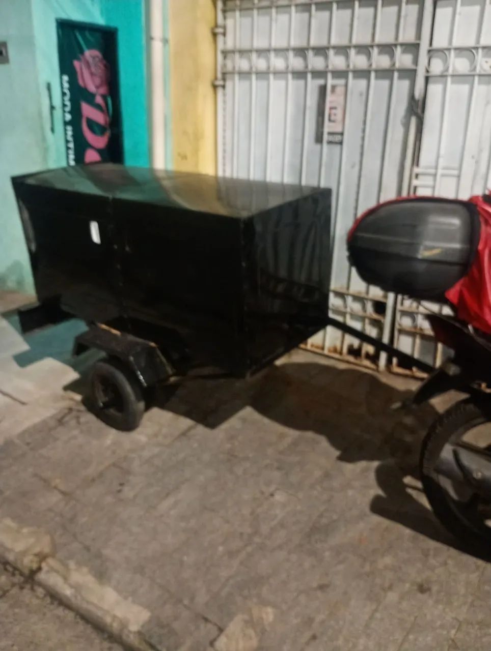 Carretinha para moto puxar  - Foto 3