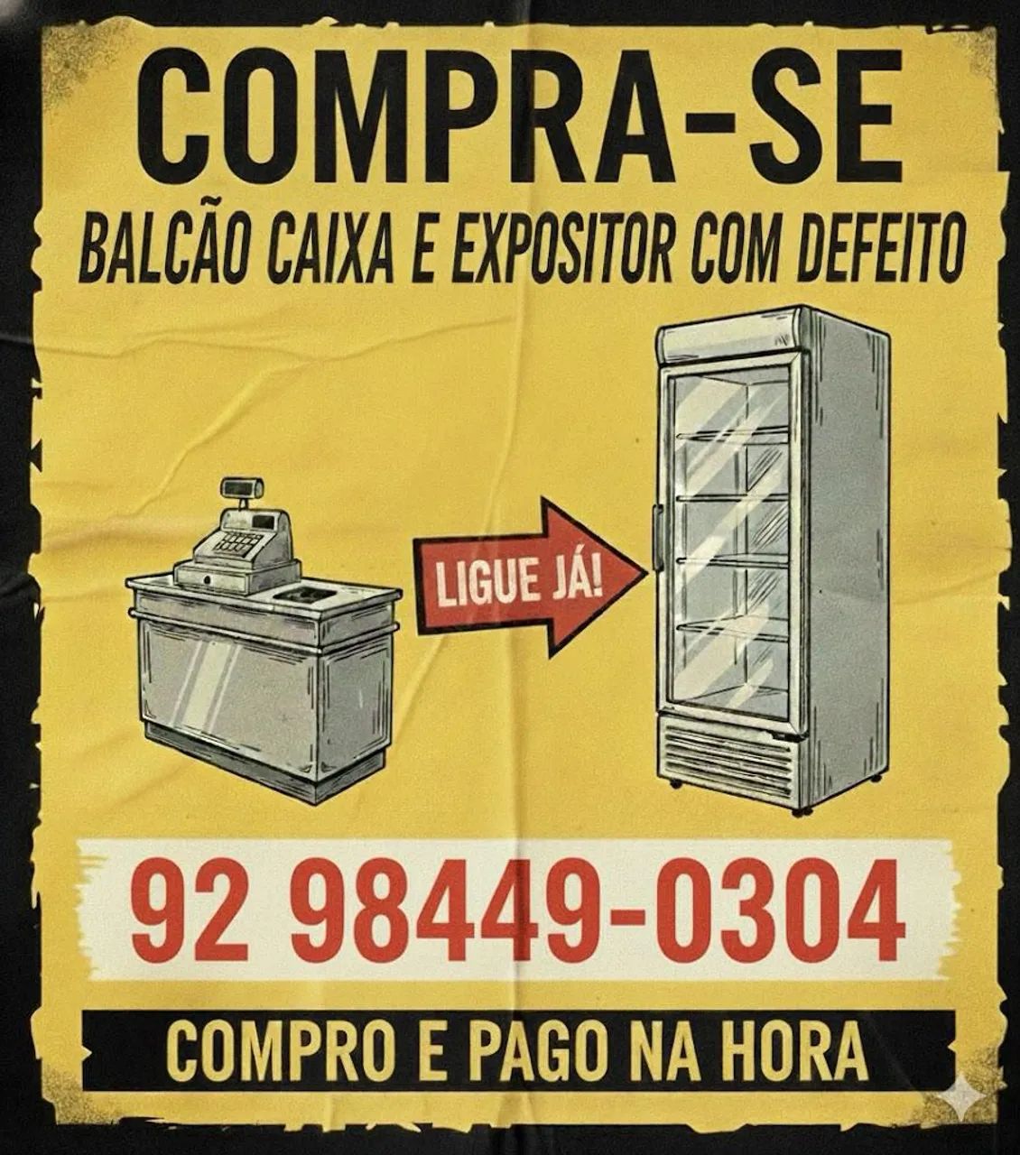 Balcão caixa e freezer expositor 