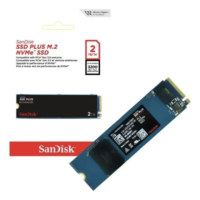 Ssd 2tb M.2  2280 Nvme Sandisk Plus (Sandisk) - Foto 2