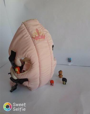 Mamãe Canguru Rosa Misto Lindo Gracinha Beybe