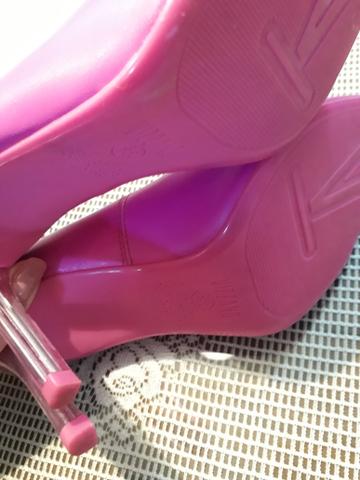 Sapato pink salto cristal - Foto 6