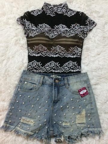 Body e Shorts Jeans - Foto 2