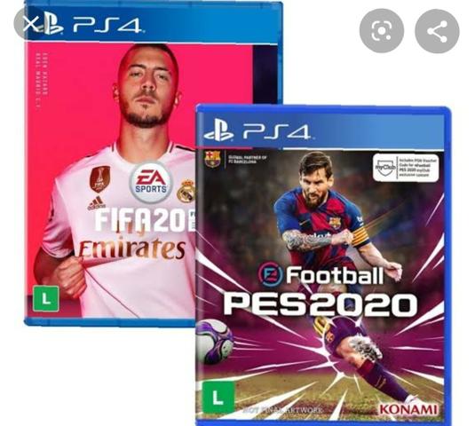 Pés 2020 e fifa 2020 pra ps4