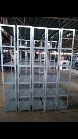 Estante em aço nova com 6 prateleiras com reforço nas bandejas com altura 199 30 / 92 - Foto 2