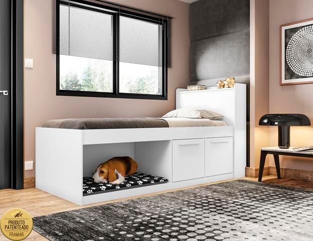 Quarto cama casal nicho pet - Foto 2