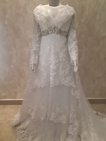 Vestido de Noiva Maravilhoso (Tamanho GG) NOVO