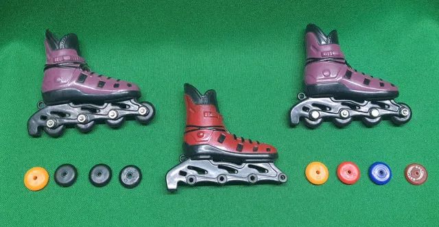 Skate De Dedo Fingerboard, Patins De Dedo, Roller, Antigo - Foto 3