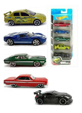 5 Pack Fast & Furious - Velozes e Furiosos - 1/64 - Hot Wheels 2021