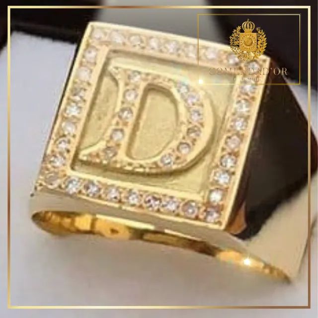 Anéis com suas iniciais em ouro ou prata! - Foto 3