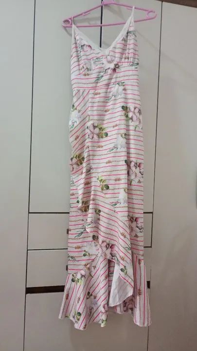 Vestido longo estampado 