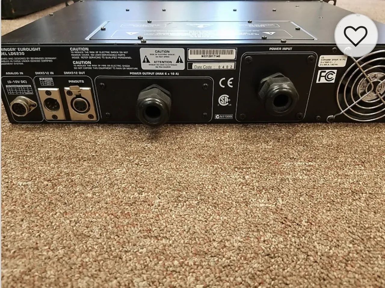 Rack Dimmer Behringer Eurolight Ld6230 - Foto 3