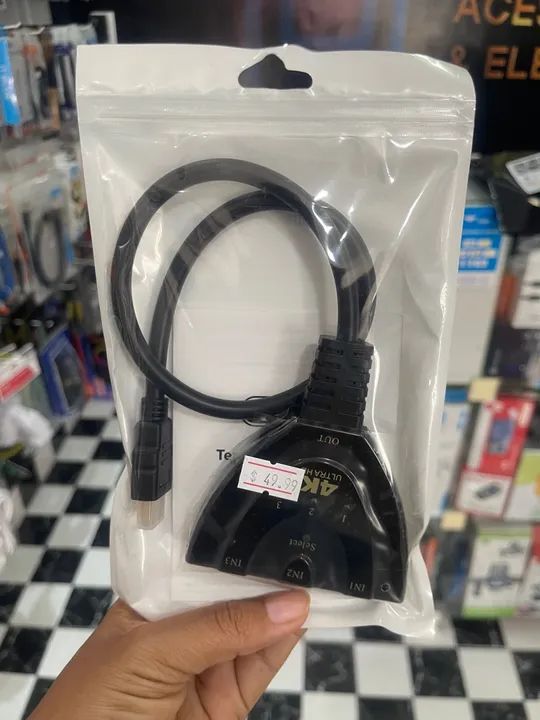 Cabo Hub Swit HDMI 3 Portas em 1 4K - Foto 4
