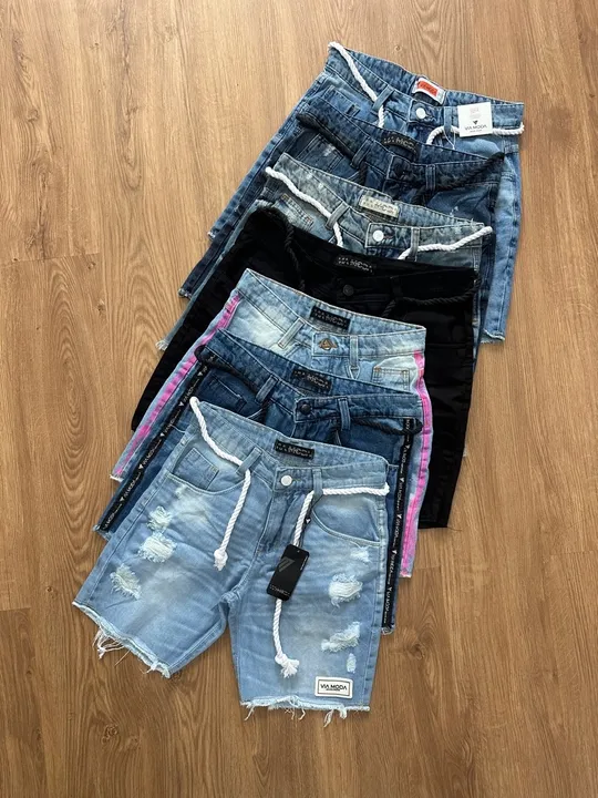 BERMUDA JEANS VIA MODA ESTILO JOGADOR