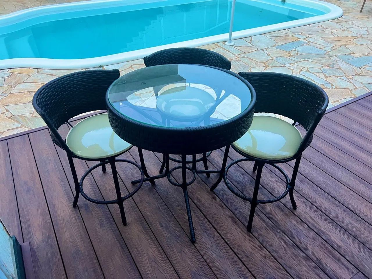 Conjunto de mesa + 2 banquetas 1190 - Foto 2