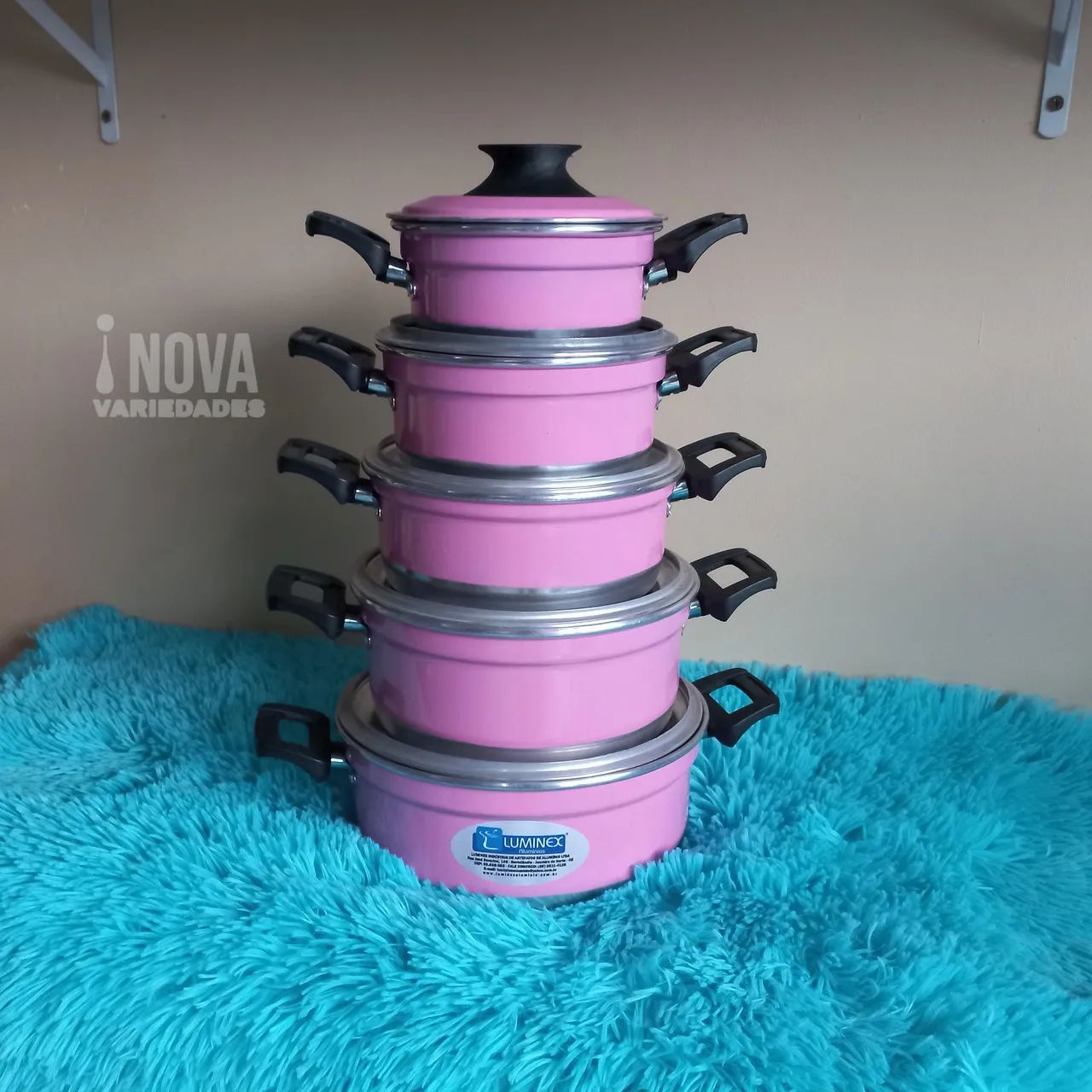 Jogo de Panelas 5 Peças Luminex - Entregamos 