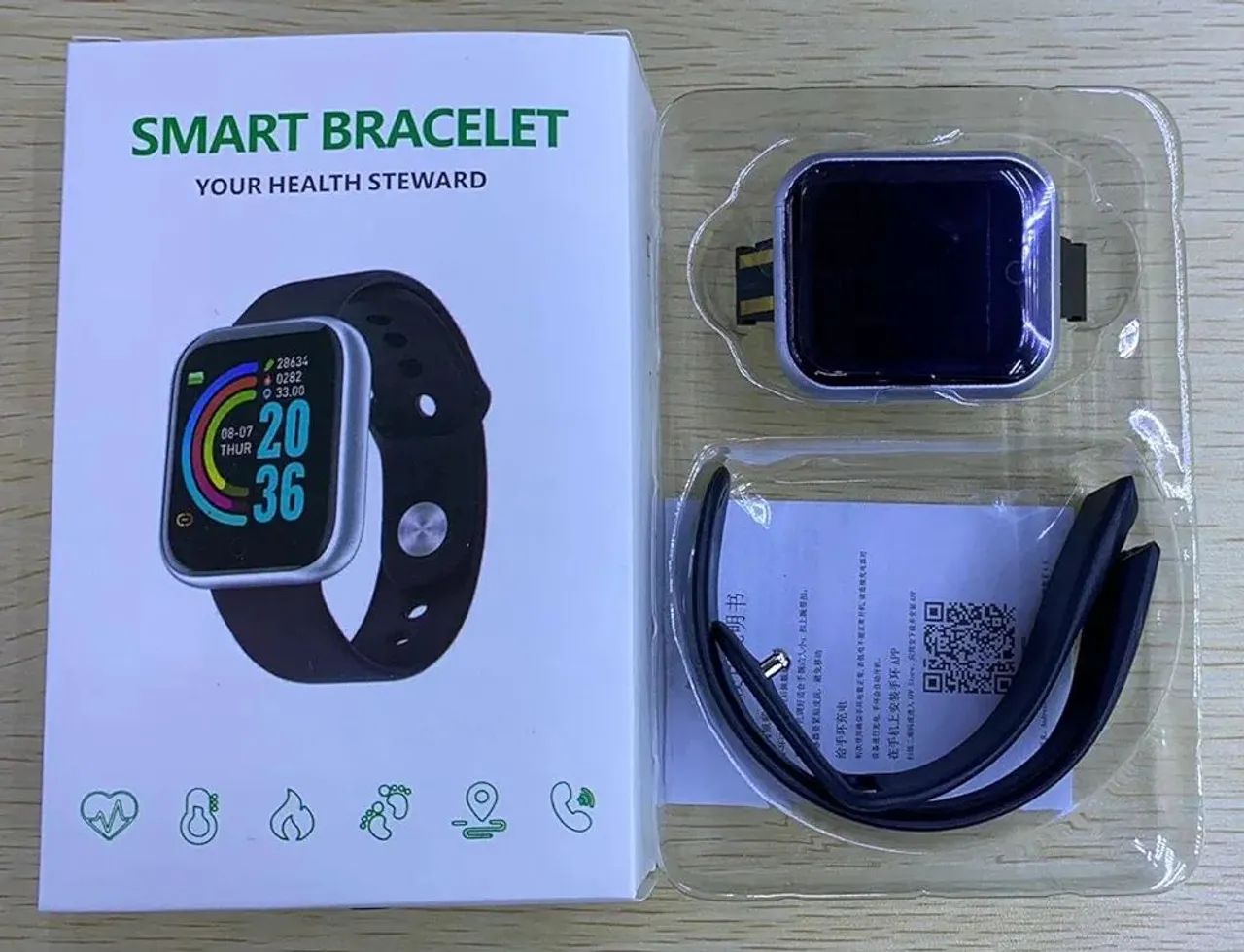 Smartwatch Relógio Inteligente d20 digital smartband - Diversas Cores64315687997570122