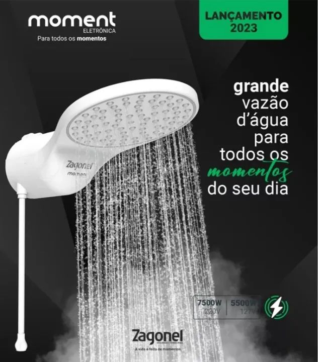 Ducha Eletrônica Moment Zagonel  127 E 220v Potente