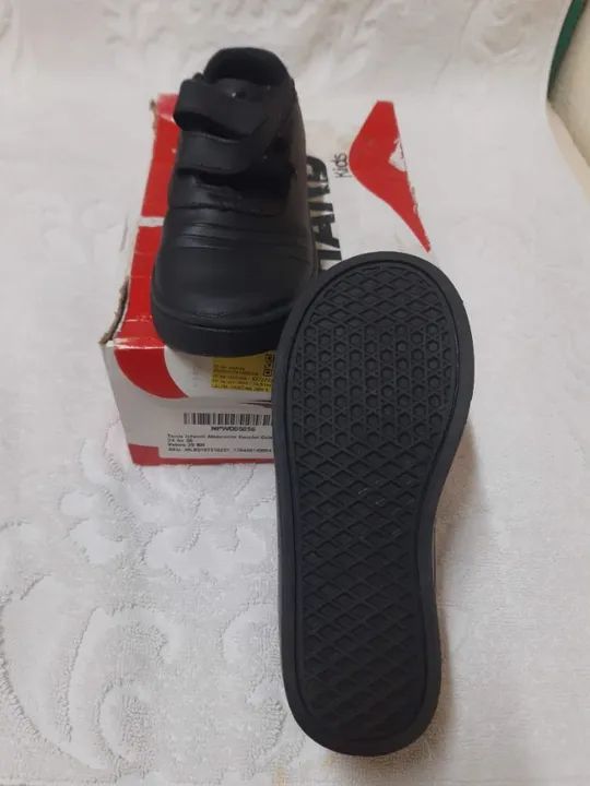 Tênis Infantil Unissex | Marca Hard | Modelo Colegial c/ velcro | N°29 Cor Preto Original - Foto 5