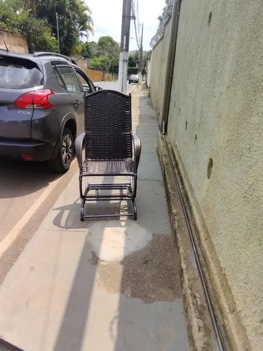 Cadeira de balanço 4 molas fibra sintética @dicasabh 