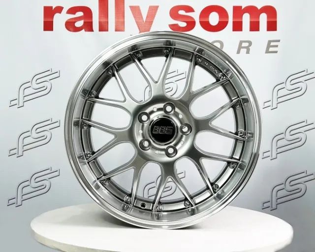 Jogo de Roda BBS RS-GT Cromo Look 5x120 - 18x8 e 18x9 Offset 25