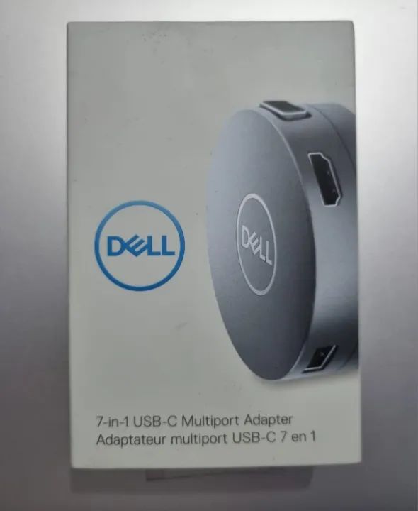 mini dockstation - Adaptador Multiportas USB-C 7 em 1 da Dell - DA310 - Foto 2
