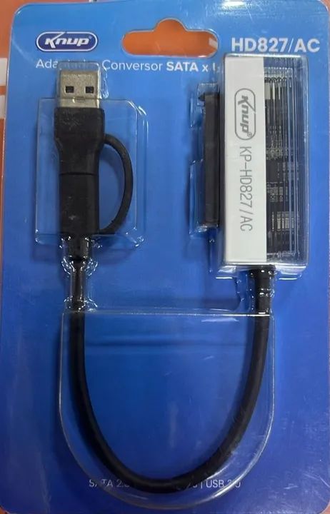 Cabo Adaptador Conversor Usb 3.0 / Type-c X Sata Hd827/ac