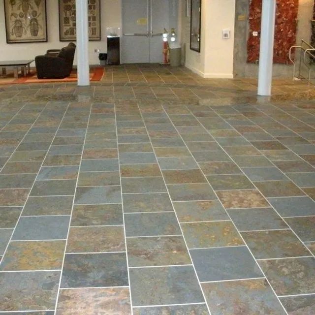 Piso de Pedra Ardósia Cinza Enferrujada 40 x 40 - Foto 6