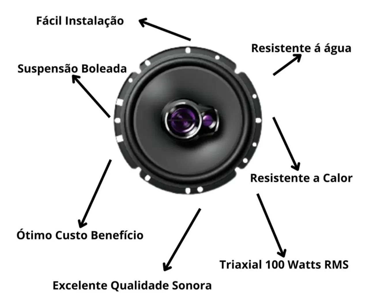 Par de auto falante Pioneer 6 polegadas.  - Foto 5