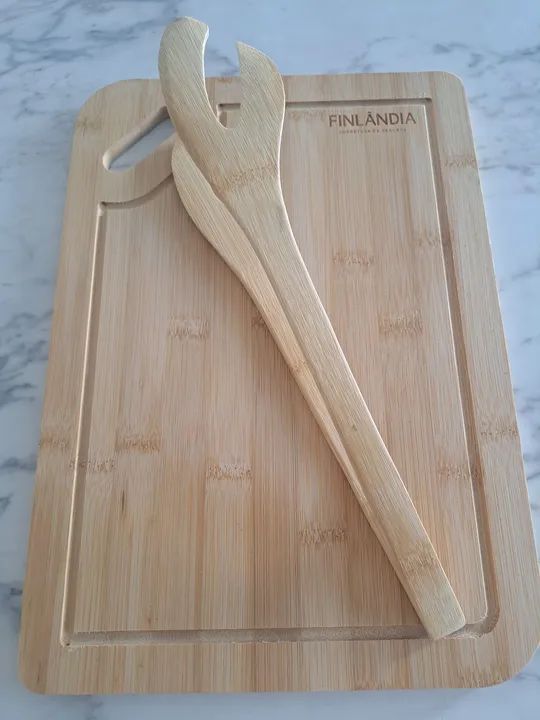Tábua de Corte de Bambu Finlândia - Foto 4